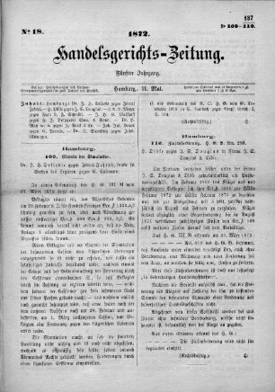 No. 18. 11. Mai 1872