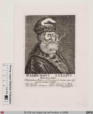 Bildnis Raimundus Lullus (eig. Ramón Llull)