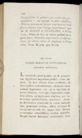 De Nova Ferres Malignas Contagiosas Curandi Methodo.