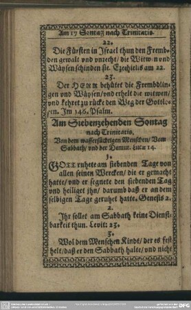 Am Siebenzehenden Sontag nach Trinitatis