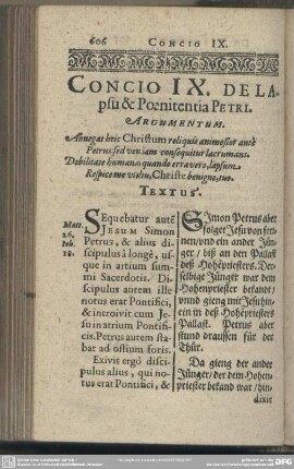 Concio IX. De Lapsu & Poenitentia Petri