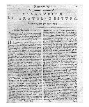 Botanisches Taschenbuch für die Anfänger dieser Wissenschaft und der Apothekerkunst. Hrsg. von David Heinrich Hoppe. Regensburg: Montag 1790