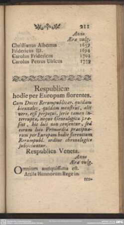 Respublicae hodie per Europam florentes