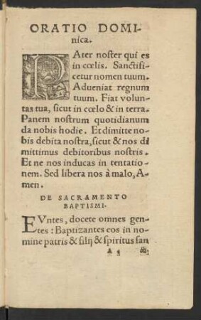 De Sacramento Baptismi.