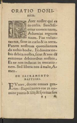 De Sacramento Baptismi.