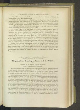 Röntgenographische Darstellung des Foramen ovale des Schädels.