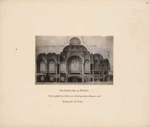 Dankeskirche am Zoologischen Garten, Berlin-Charlottenburg: Innenraumschnitt