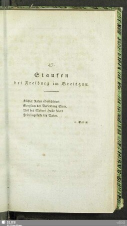 47. Staufen bei Freiburg im Breisgau
