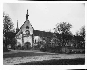 Bronnbach Kloster Klosterkirche (1157-1222) Ansicht Westfassade