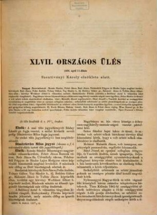 Országgyűlés képviselőházának naplója : hiteles kiadás. 1865/66,2 (1866)
