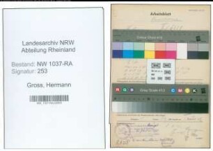 Entnazifizierung Hermann Gross , geb. 13.07.1898 (Stadtinspektor)