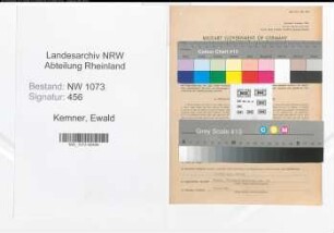 Entnazifizierung Ewald Kemner , geb. 11.10.1900 (Rechtsanwalt)