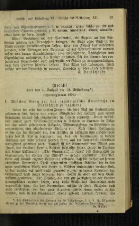 Bericht über den 4. Umlauf der 12. Abtheilung : (begonnen Januar 1870)