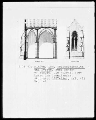 Katholische Dompfarrkirche Sankt Petrus und Gorgonius: Aufriss der Nordseite