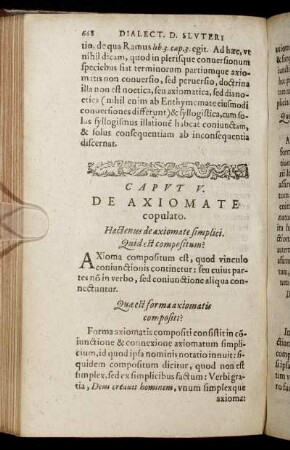 Caput V. De Axiomate copulato.