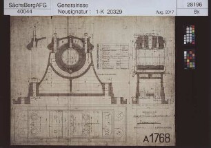 Liegende Ventilmaschine 525 ø 800 Hub.; Außenlager