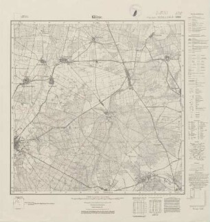 3333 (alte Nr.: 1752) Klötze (Ost), Meßtischblatt (4cm - Karte)