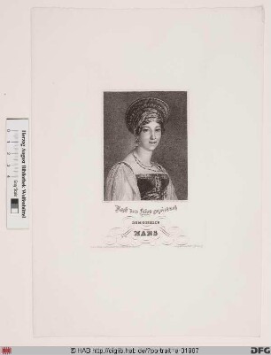 Bildnis Anne-Françoise-Hippolyte Boutet (de Monvel), gen. Mademoiselle Mars
