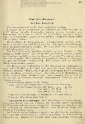 Postanweisungen