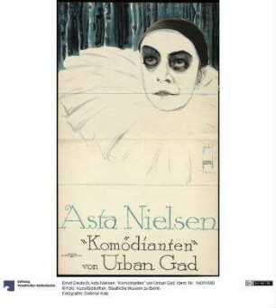 Asta Nielsen. "Komödianten" von Urban Gad