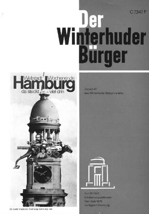 Heft III / 1976 : Zeitschrift des Winterhuder Bürgervereins Heft III/1976 Erscheinungszeitraum: Mai/Juni 1976