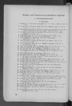 A. Rechtswissenschaft