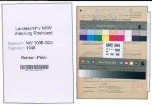 Entnazifizierung Peter Bebber , geb. 17.03.1904 (Verkaeufer)