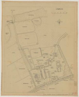 Oldinghausen (Kreis Herford): Sattelmeierhof Ebmeier. Lageplan