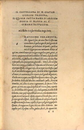 Dialogo del Trissino intitulato il castellano : nel quale si tratta de la lingua italiana