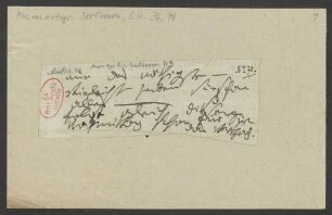 Brief an Anton Schindler : o.D. [Mai 1824]