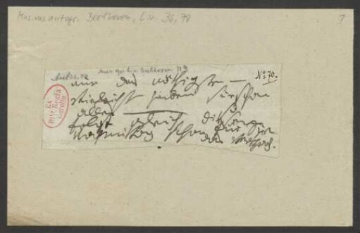 Brief an Anton Schindler : o.D. [Mai 1824]