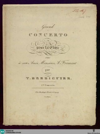 Grand concerto pour la flute : 7me concerto