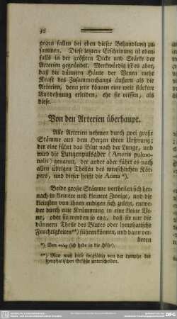 Von den Arterien überhaupt