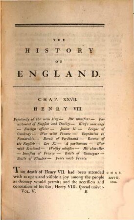 The History Of England : From The Invasion Of Julius Caesar To The Revolution in 1688., 5