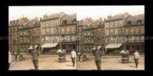 Straßenbauarbeiten am Marktplatz in Montmedy