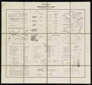 Zeichenerklärung für die Meßtischblätter, Lithographie, 1940 : Zeichenerklärung für die Meßtischblätter 1:25 000. - [1940]. - [Topographische Karte  Meßtischblätter Sachsen][Topographische Karte (Meßtischblätter) Sachsen] : 4-cm-Karte / Abteilung für Landesaufnahme des Königl. Sächs. Generalstabes. - 1:25 000