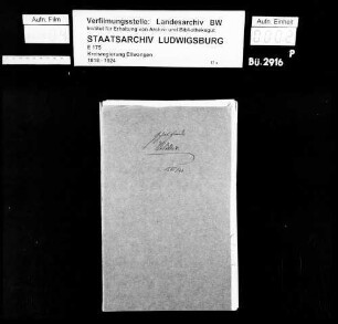 Schuldenwesen der Gesamt- und der Teilgemeinde Waldtann sowie der Teilgemeinde Bergbronn