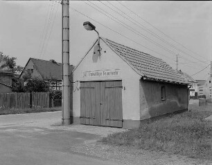 Kamenz-Lückersdorf-Gelenau. Gerätehaus der Freiwilligen Feuerwehr. Straßenansicht