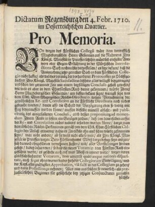 Pro memoria