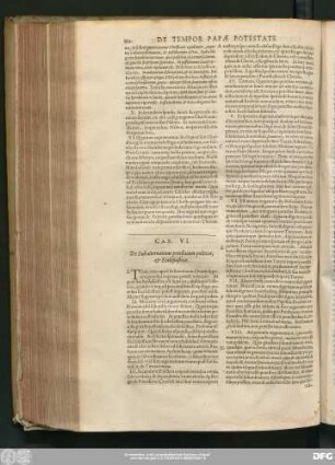 Cap. VI. De Subalternatione potestatum politicae, & Ecclesiasticae.