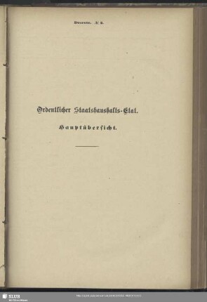 Hauptübersicht