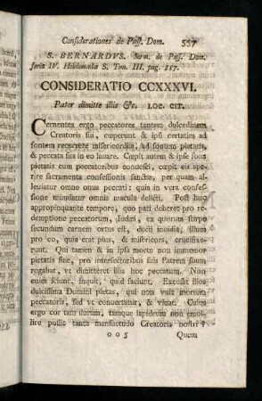 557-566, Consideratio CCXXXVI - CCXL