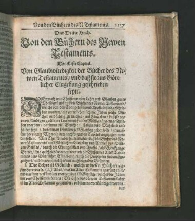 [Das Erste Capitel- Das Dritte Capitel]
