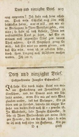 Drey und vierzigster Brief.