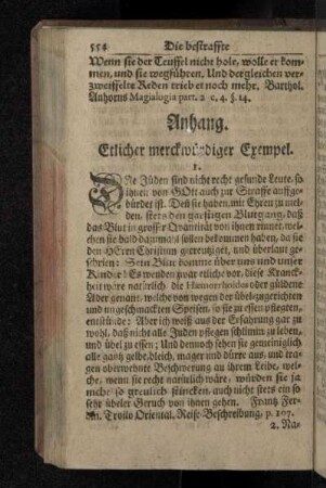Anhang. Etlicher merckwürdiger Exempel.