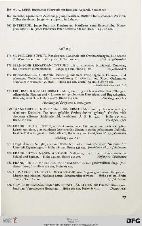 Möbel (Nr. 475-534)
