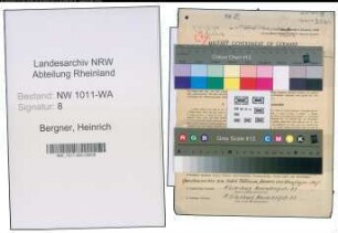 Entnazifizierung Heinrich Bergner , geb. 24.01.1891 (Obersteuersekretaer)