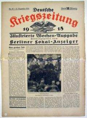 lllustrierte Wochen-Ausgabe des "Berliner Lokal-Anzeiger" zur Rückkehr der deutschen Truppen nach Berlin