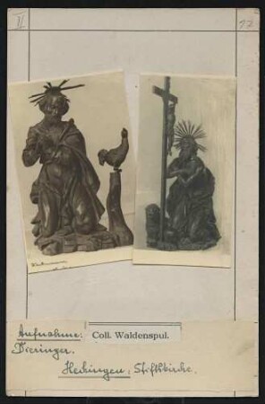 St. Petrus und Johannes der Täufer mit Kruzifix ? Standort: Hechingen (Stiftskirche)