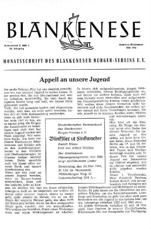 Apell an unsere Jugend